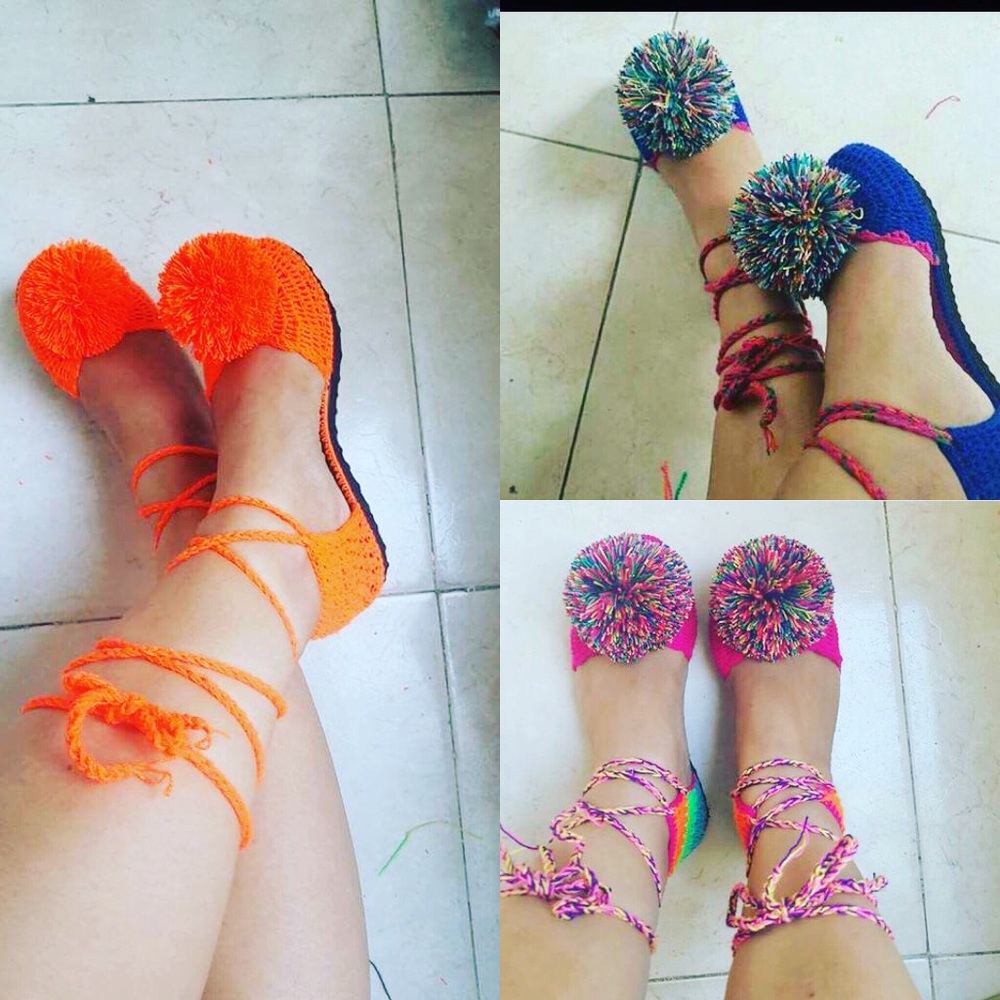 Típicas waireñas tejidas en crochet # 37,38 y 39